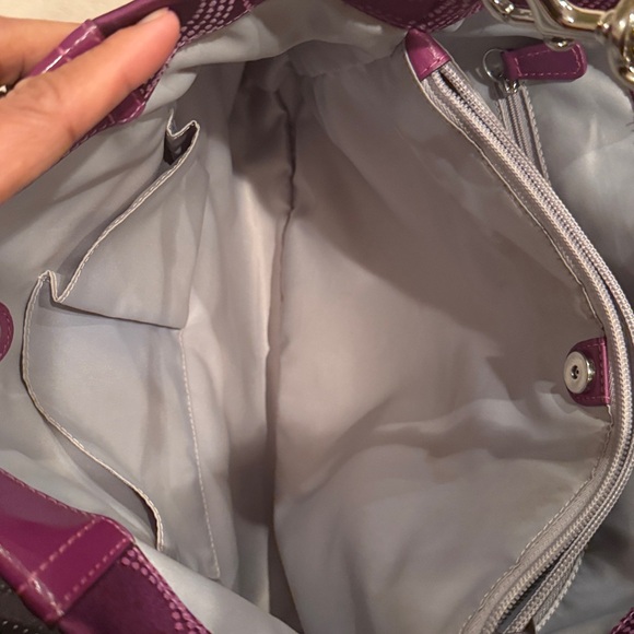 Coach Purple Op Art Ashley Carryall - Picture 8 of 10